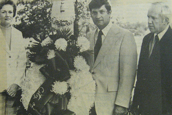 Wreath on Founder's Grave | 1977