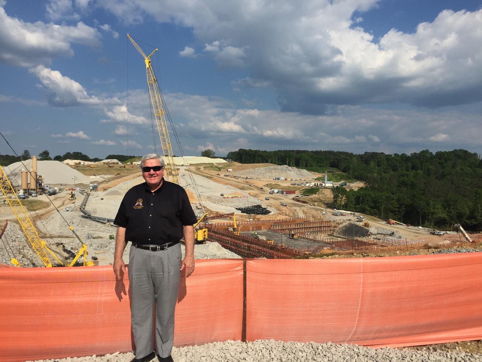 Mayor Max A. Townson at Duck River Dam Site