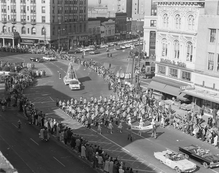 CHS Band at Governor's Inauguration Parade | 1959