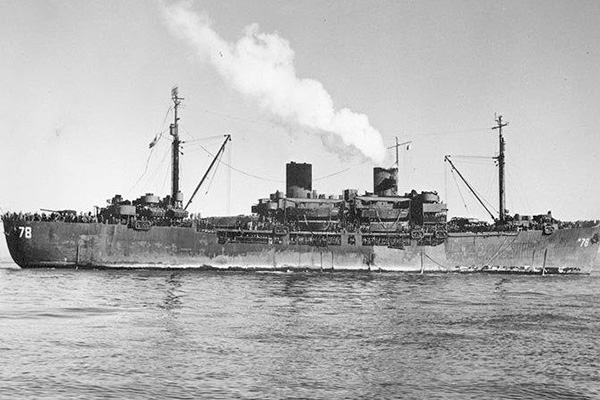 USS Cullman | WWII Transport Ship | Date Unknown
